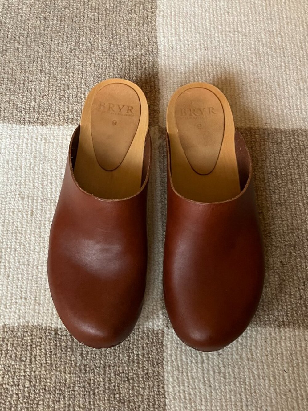 Bryr Worker Clog in Sienna Leather
